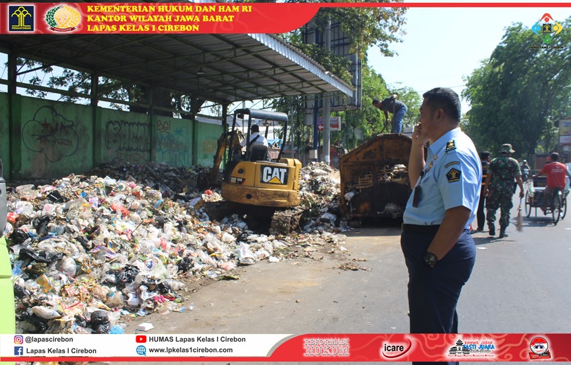 4 Kalapas Kelas I Cirebon Berkoordinasi dengan DLH terkait Penumpukan Sampah