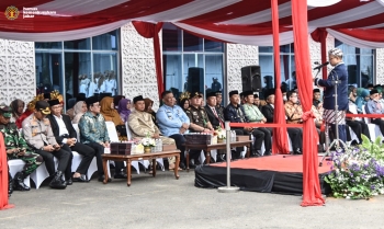 Jalin Sinergi Dengan Kanwil Kemenag Jawa Barat, Kakanwil Kemenkumham Jabar Andika Hadiri Peringatan Hari Amal Bakti ke-77