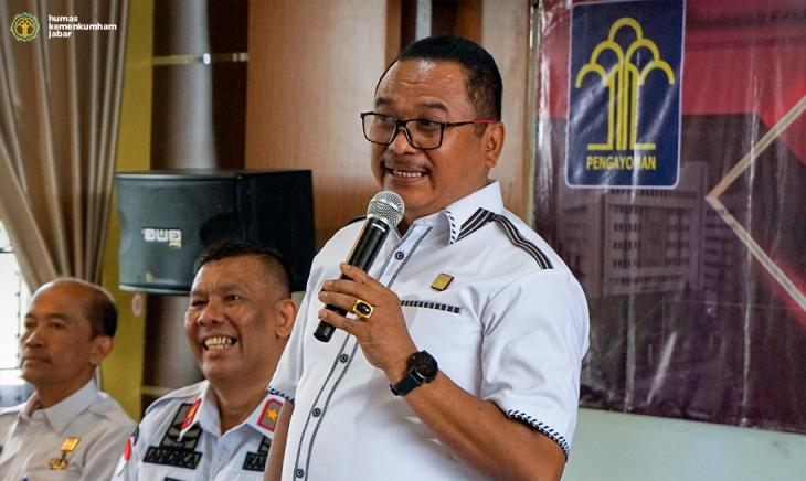 Kakanwil Kemenkumham Jabar Dampingi Staf Khusus Bidang Pengamanan dan Intelejen Kunjungi Beberapa UPT di Cirebon