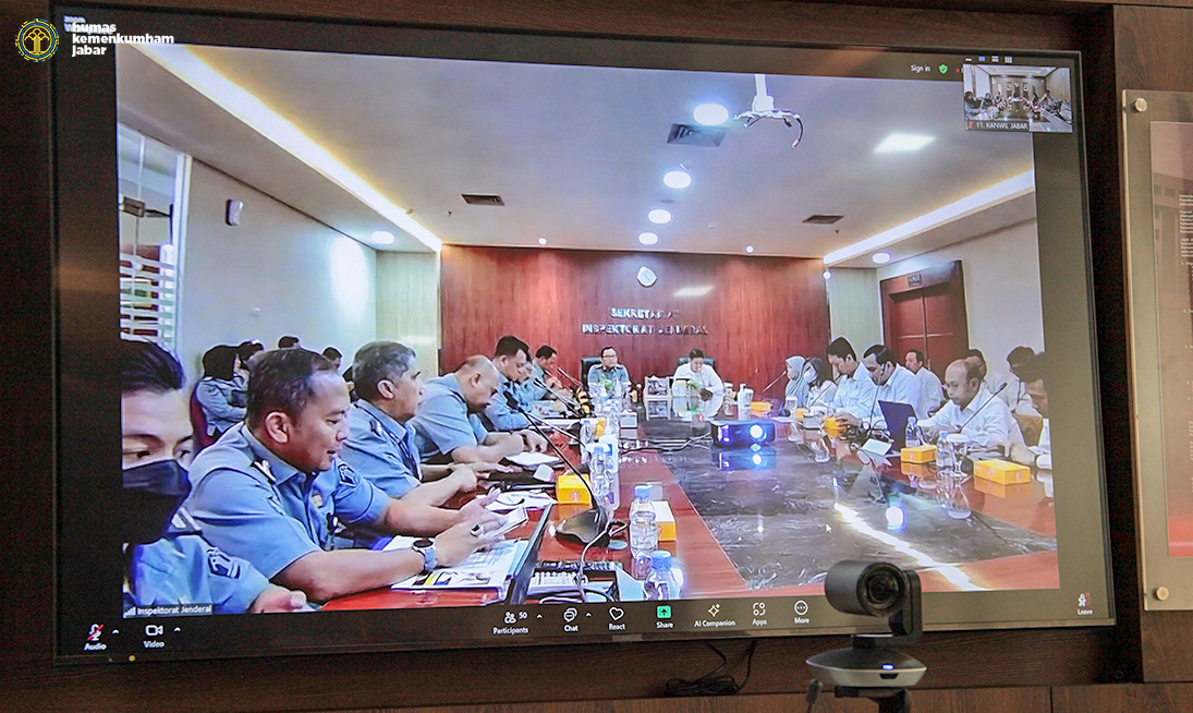 Kemenkumham Jabar Ikuti Entry Meeting Pemantauan TLHP BPK