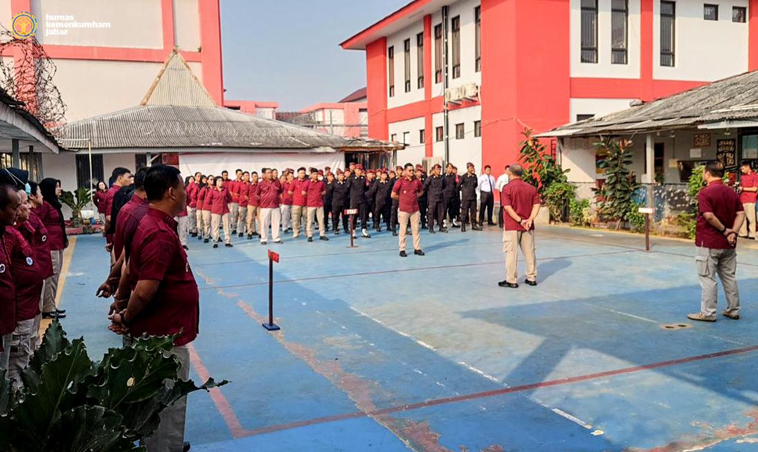 Arahan Berantas Judi Online dan Bebas dari Narkoba Di Lapas Bekasi Oleh Kadivpas Kemenkumham Jabar