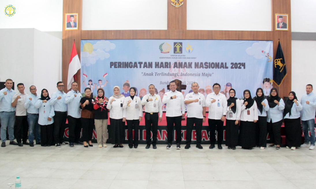 Peringati Hari Anak Nasional 2024, Kakanwil Kemenkumham Jabar Membuka Acara Penyuluhan Hukum di LPKA Bandung