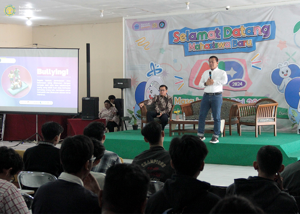 Kakanwil Kemenkumham Jabar Berikan Kuliah Umum Bertemakan Bullying Kepada Mahasiswa Baru STMIK “AMIKBANDUNG”