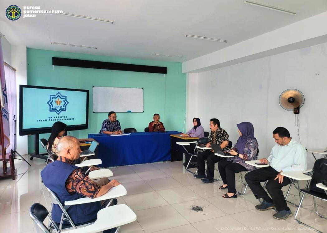 Kanwil Kemenkumham Jabar Bahas MoU Strategis dengan Universitas Insan Cendekia Mandiri untuk Peningkatan Pendaftaran Kekayaan Intelektual