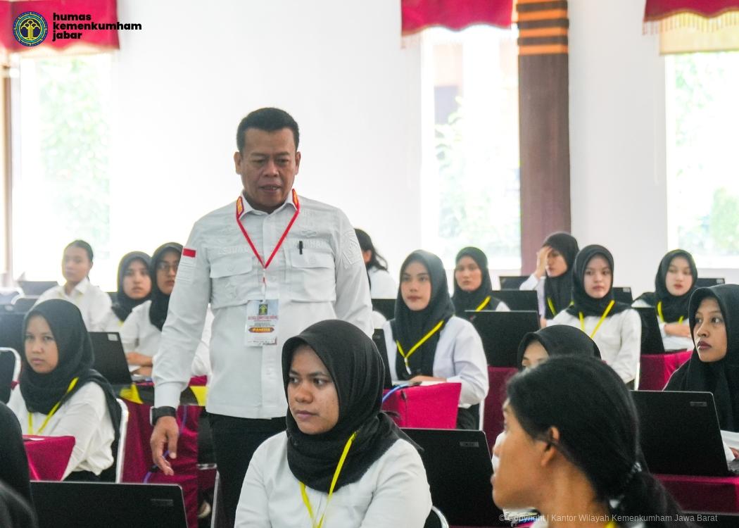 Kakanwil Kemenkumham (Masjuno) Jabar Tinjau Pelaksanaan Hari Pertama Seleksi Kompetensi Bidang