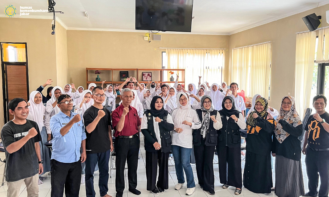 RUKI Goes to School: Sadar KI bersama Kumham PASTI, Kemenkumham Jabar Berikan Penyuluhan Kekayaan Intelektual di SMKN 1 Gunung Jati Cirebon